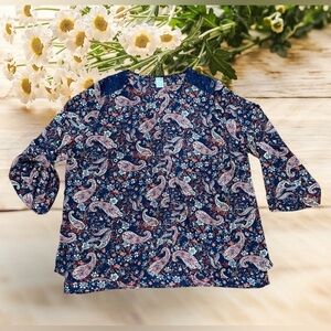 Terra & Sky Multicolor Patterned Top